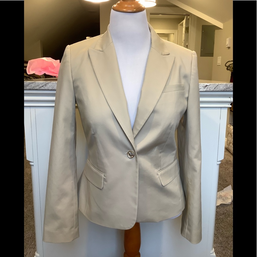 Calvin Klein cotton blend blazer